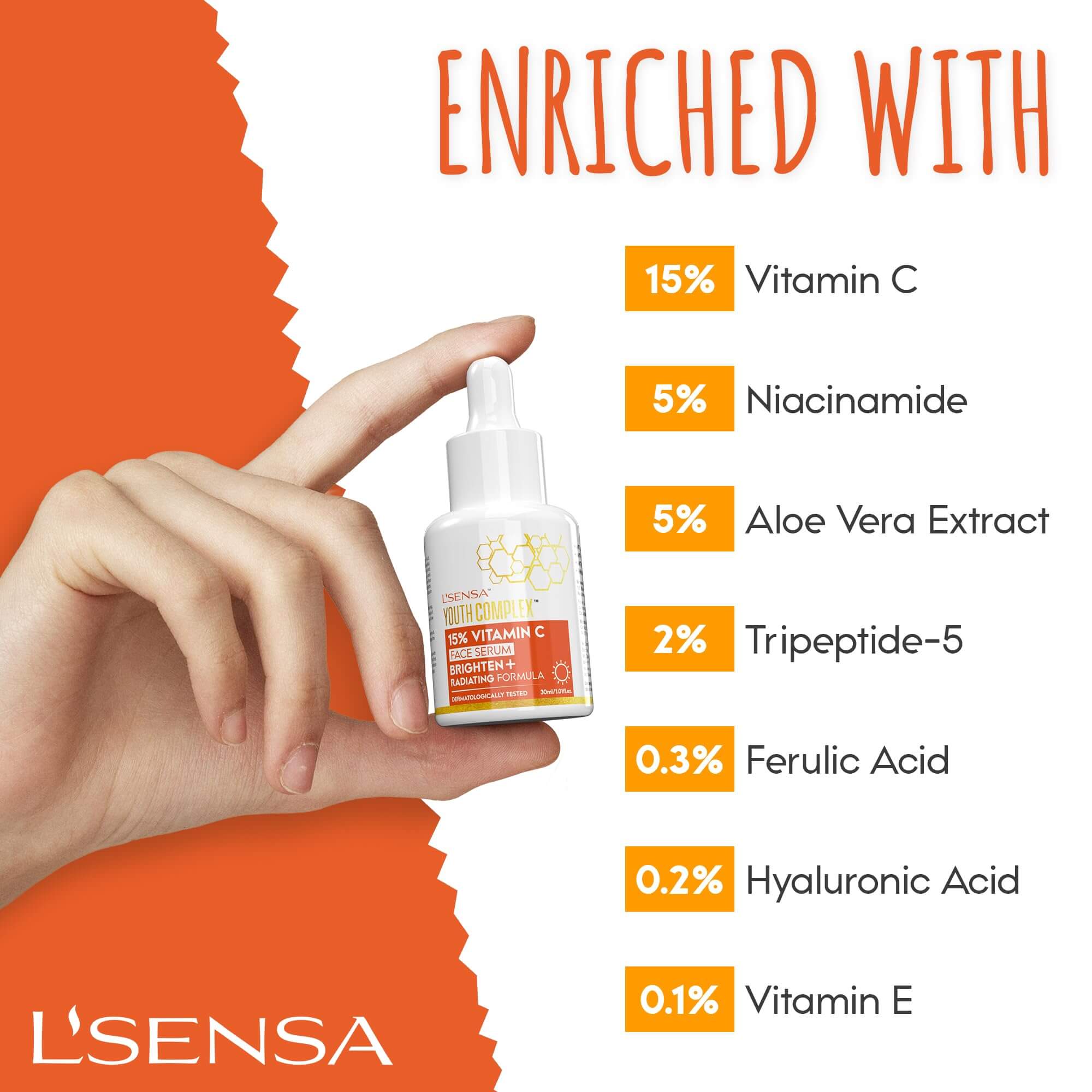 SKIN BRITENING & RADIATION | 15% VITAMIN C SERUM | 30ml