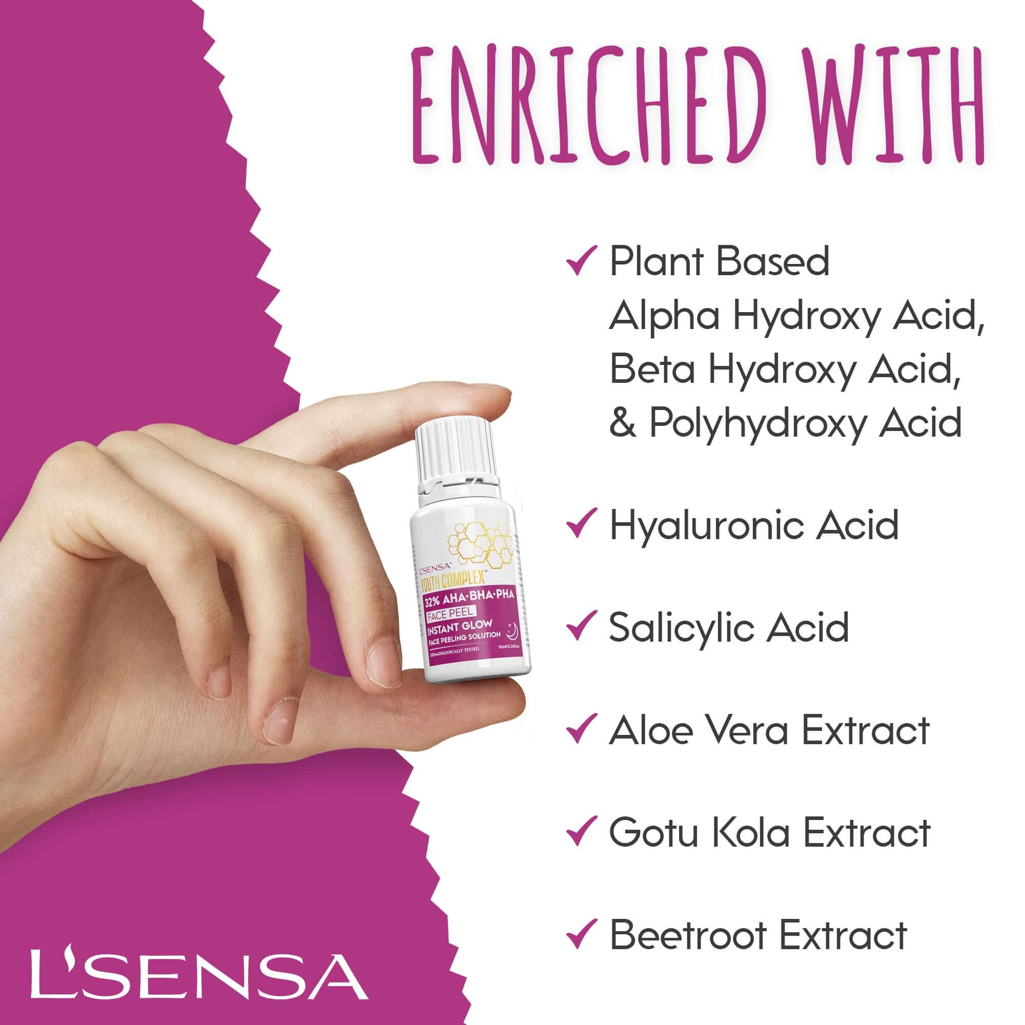 INSTANT GLOW | 32% AHA+BHA+PHA Serum | 10ml