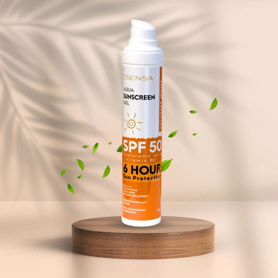 SUNSCREEN SPF 50 - ANTI-AGING & ANTI-TAN (SKIN LIGHTENING) WITH HYALURONIC ACID