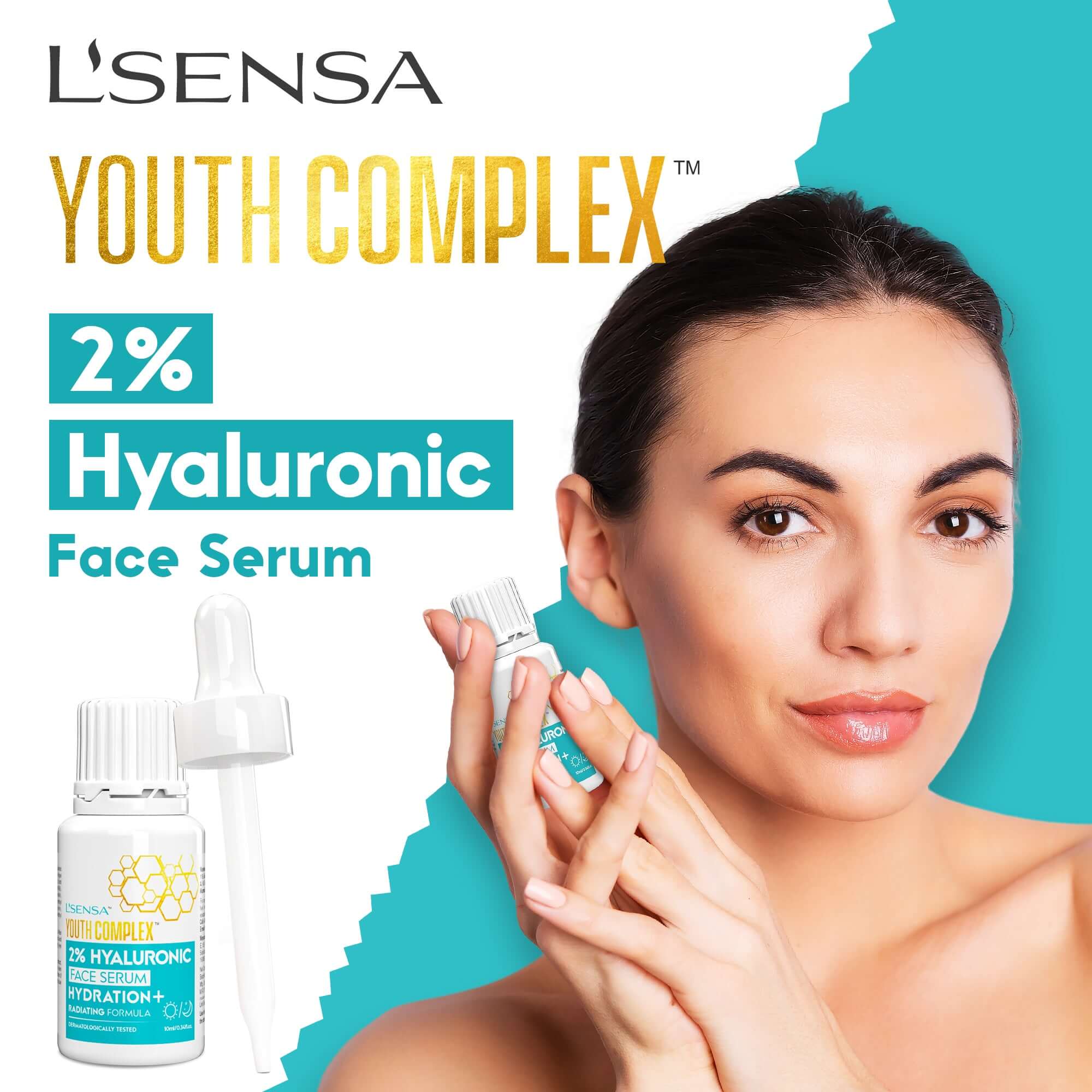 SKIN HYDRATION & RADIATION | 2% HYALURONIC SERUM | 10ml