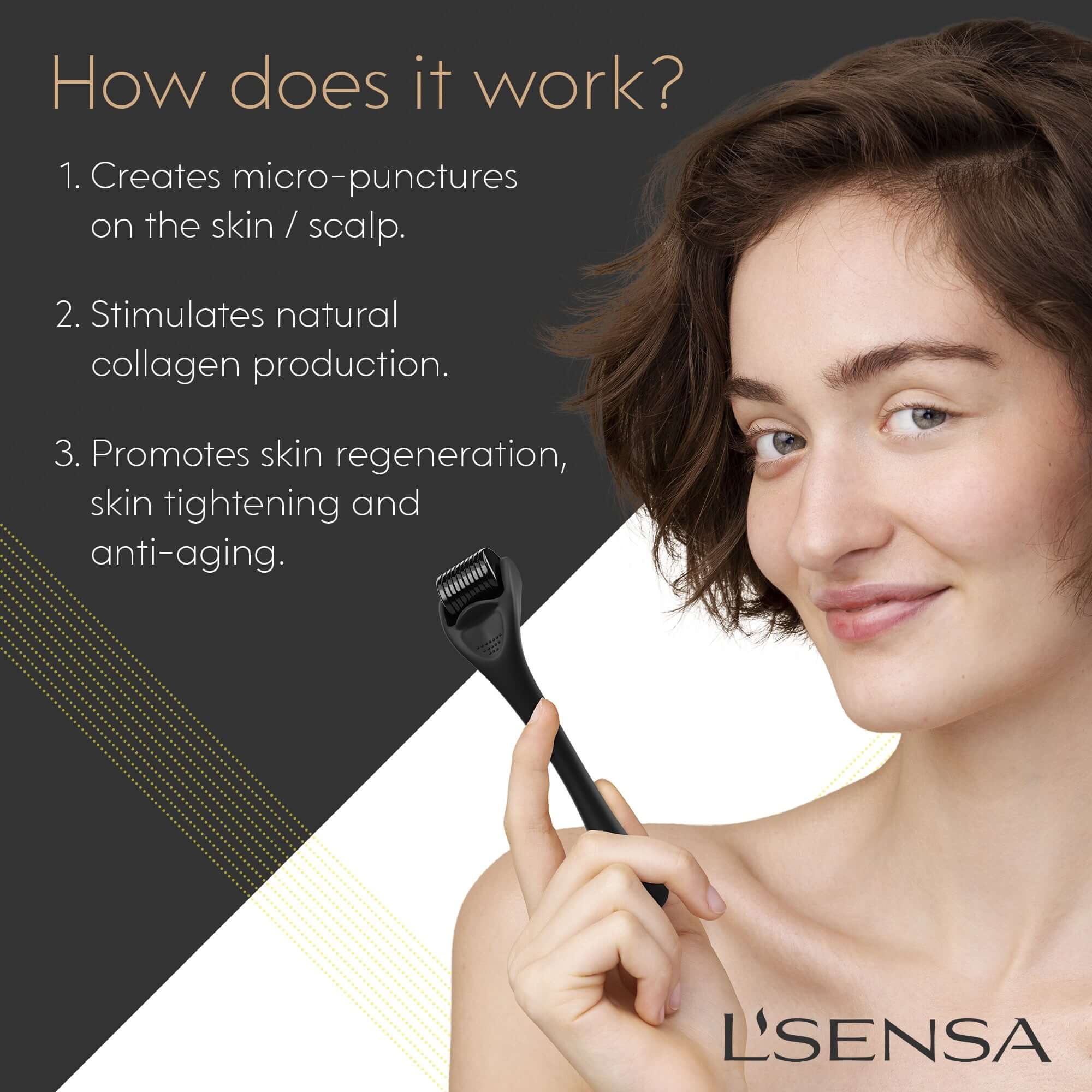 HAIR REGROWTH - DERMA ROLLER 0.5mm